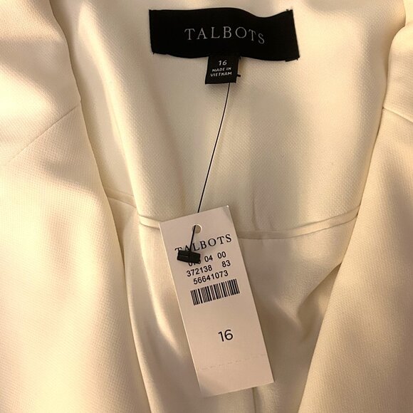 NWT Talbots Ivory Jacket, Size 16 - Picture 3 of 7
